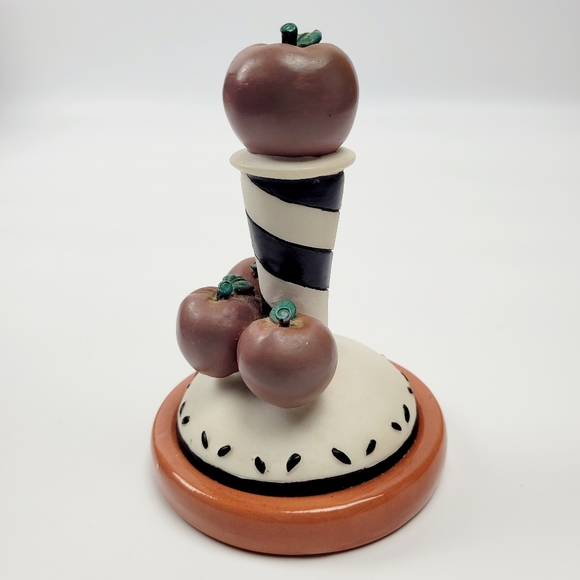 Terracotta Apple Design Cookie / Pastry Stamp with Apple Handle - Picture 5 of 7